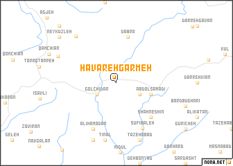 map of Havāreh Garmeh