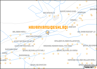map of Hāvār Kandī Qeshlāqī
