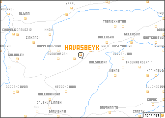 map of Havās Beyk