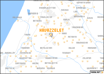 map of H̱avaẕẕelet