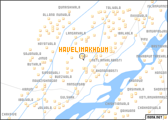map of Haveli Makhdūm