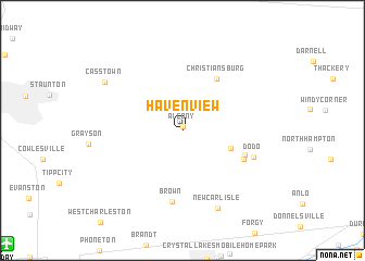 map of Haven View