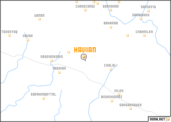 map of Hāvīān