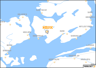 map of Håvik
