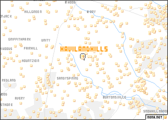 map of Haviland Hills