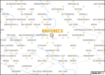 map of Havixbeck