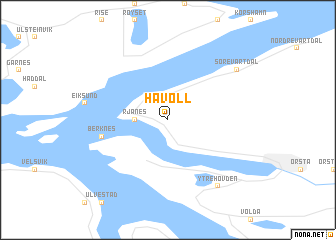 map of Håvoll