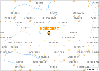 map of Havranec