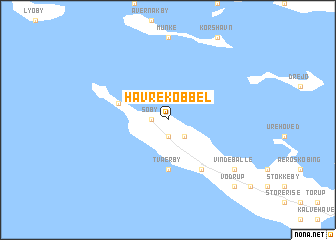 map of Havrekobbel