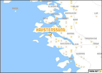 map of Havstenssund