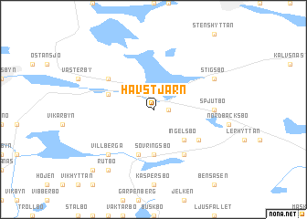 map of Havstjärn