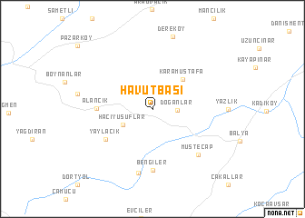 map of Havutbaşı