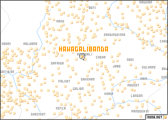 map of Hawāgali Bānda