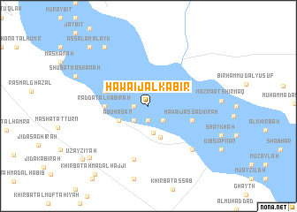 map of Ḩawāʼij al Kabīr