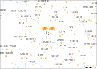 map of Ḩawbah