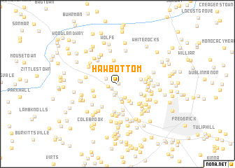 map of Hawbottom