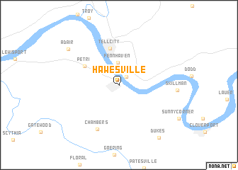 map of Hawesville