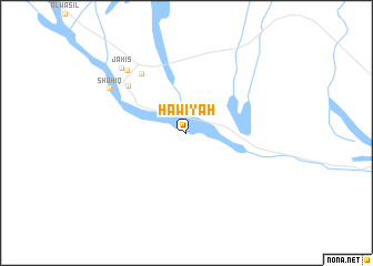 map of Ḩawīyah