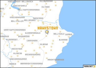 map of Hawkstown