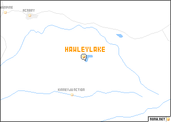 map of Hawley Lake
