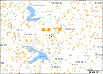map of Hawŏl-tong