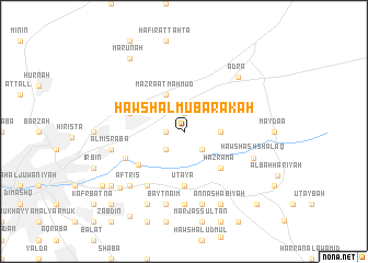 map of Ḩawsh al Mubārakah
