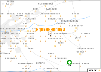 map of Ḩawsh Kharābū