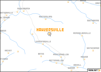 map of Hawversville