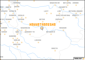 map of H̱awwat Maresha