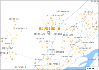 map of Hayātwāla