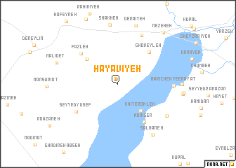 map of Ḩayāvīyeh