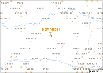 map of Haydarlı