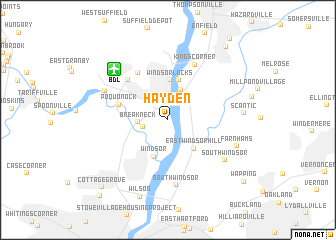 map of Hayden