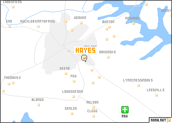 map of Hayes
