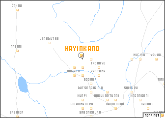 map of Hayin Kano