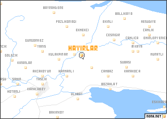 map of Hayırlar