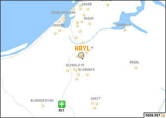 map of Ḩayl
