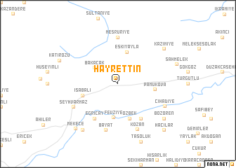 map of Hayrettin