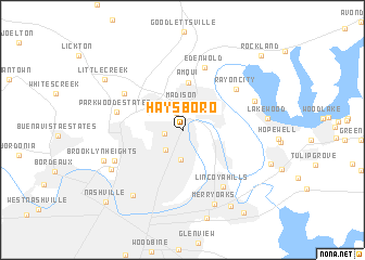 map of Haysboro
