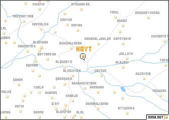 map of Ḩayţ