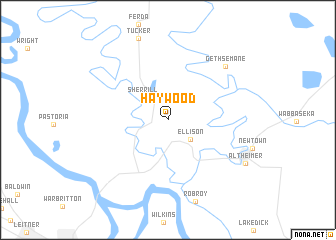 map of Haywood