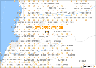 map of Ḩayy as Sayyidah