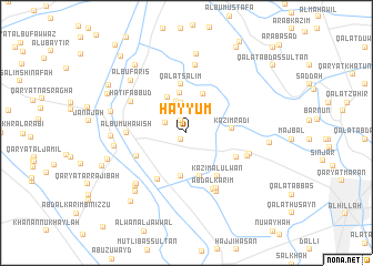 map of Ḩayyūm