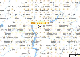 map of Hāzārāgāti