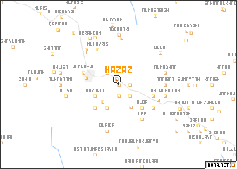 map of Hazāz