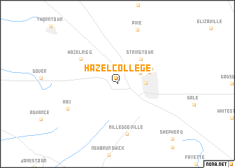 map of Hazel College