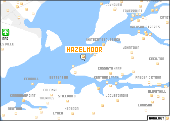 map of Hazelmoor