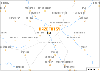 map of Hazofotsy