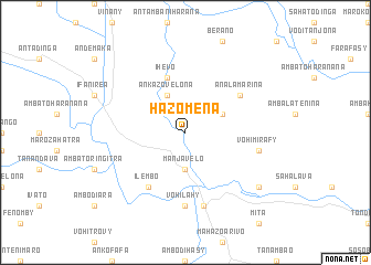 map of Hazomena