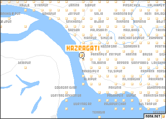 map of Hāzrāgāti